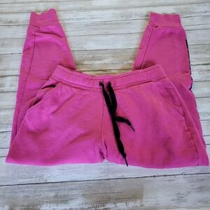 PINK Drawstring Joggers with Pockets Size Small